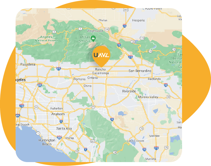 Uptime AVL Location Map in Rancho Cucamonga